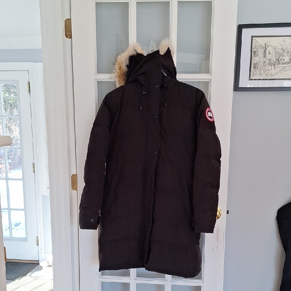 Canada Goose Black Parka with Fur Trim
